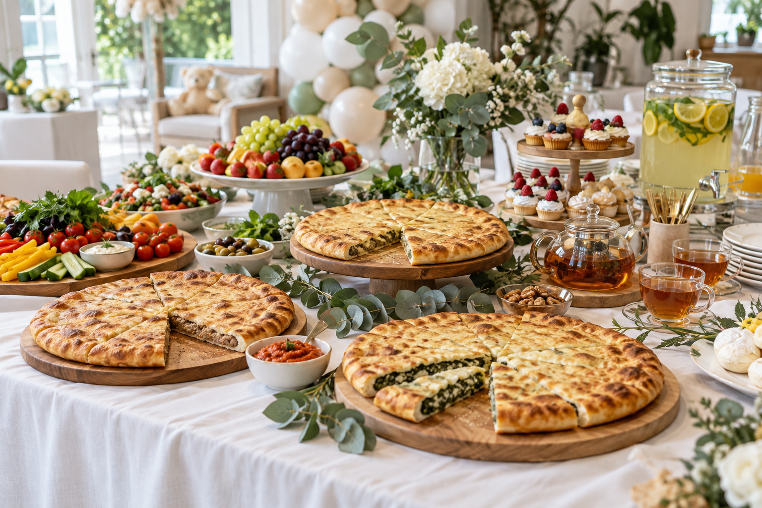 Фуршетный стол на baby shower