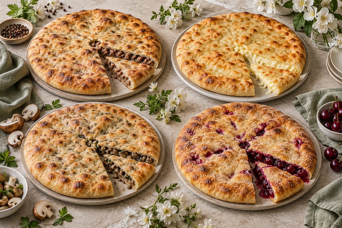 Мясные, сырные, грибные и сладкие пироги для помолвки